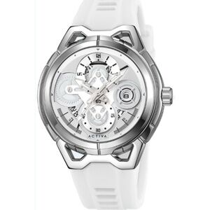 Activa X Invicta Men's Watch - 44mm, White & Silver (ACW9349-008)